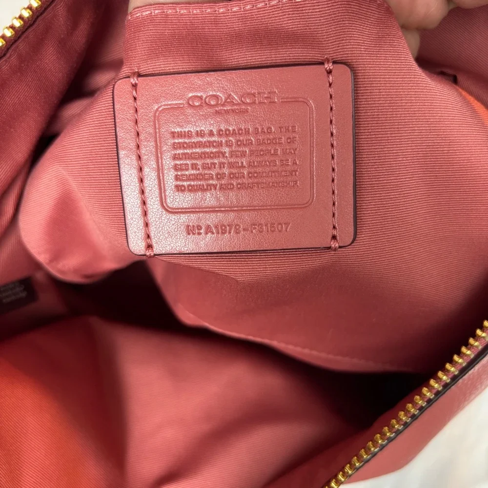 Coach‎ Abby Duffle Rose Petal Pink Pebbled Leather Shoulder Bag F31507 NEW